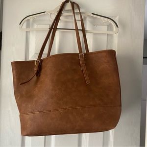 Brown tote bag